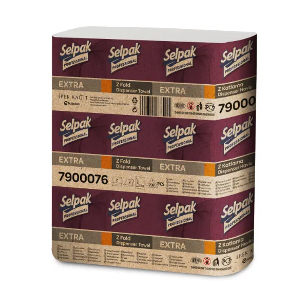 2 Ply Selpak Z-Fold White Hand Towels