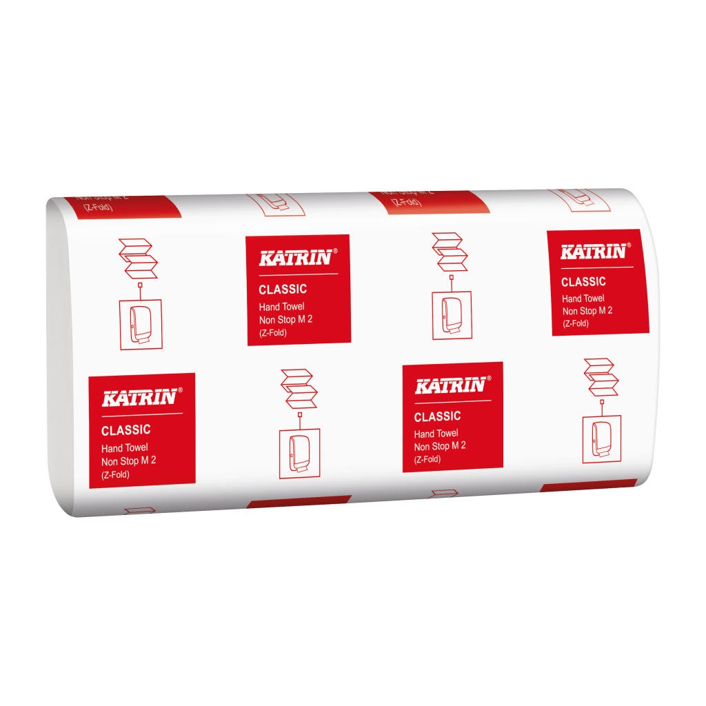 Katrin Classic Z - Fold Hand Towel White 2 Ply (4000 Sheets) ( Non Stop)