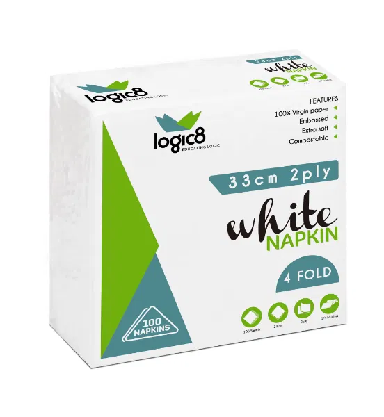 Logic 8 33CM 2 Ply 4 Fold Lunch Napkin