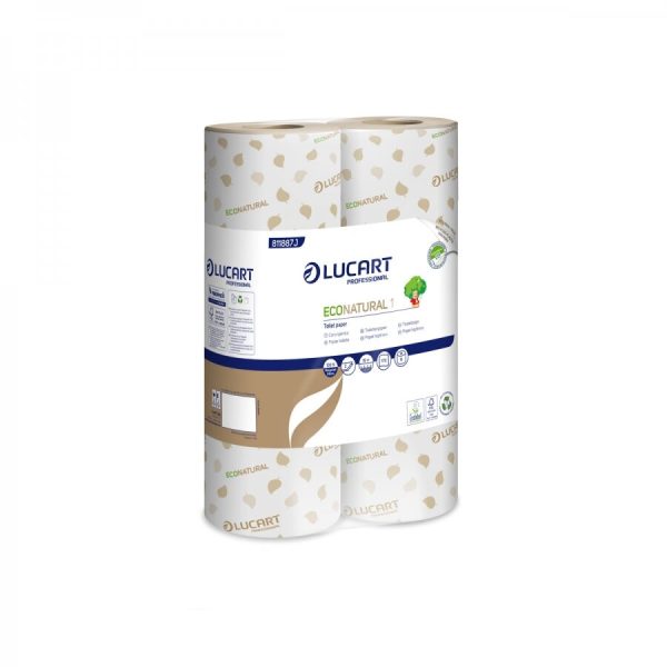 Lucart Eco Natural Toilet Rolls 2 Ply 170 Sheet Industrial Wrapped