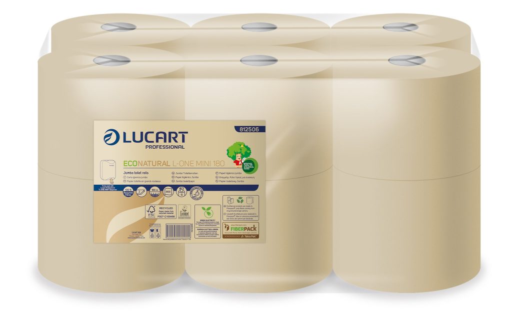 Lucart L - One Mini Eco Natural Toilet Tissue
