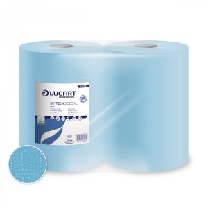 Lucart Skytech XL Wiper Roll Blue 3 Ply (500 sheet)