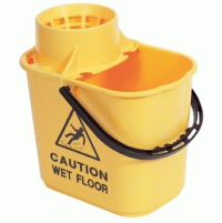 Plastic Wringer Bucket 15L Yellow