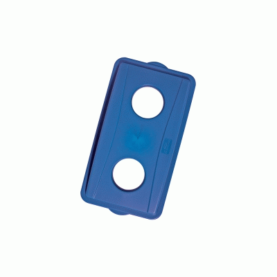 2 - Hole Opening Lid for wall Hugger Bin Blue