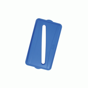 Blue Lid with Slot opening for wall hugger Bin