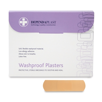 Washproof Plasters  100's 7.5cm x 2.5cm
